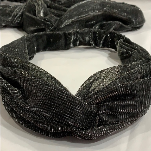 5/$30! MIX & MATCH! Shimmer Black Silver Headband
